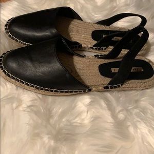Zara Faux Leather espadrilles! Size 40🖤